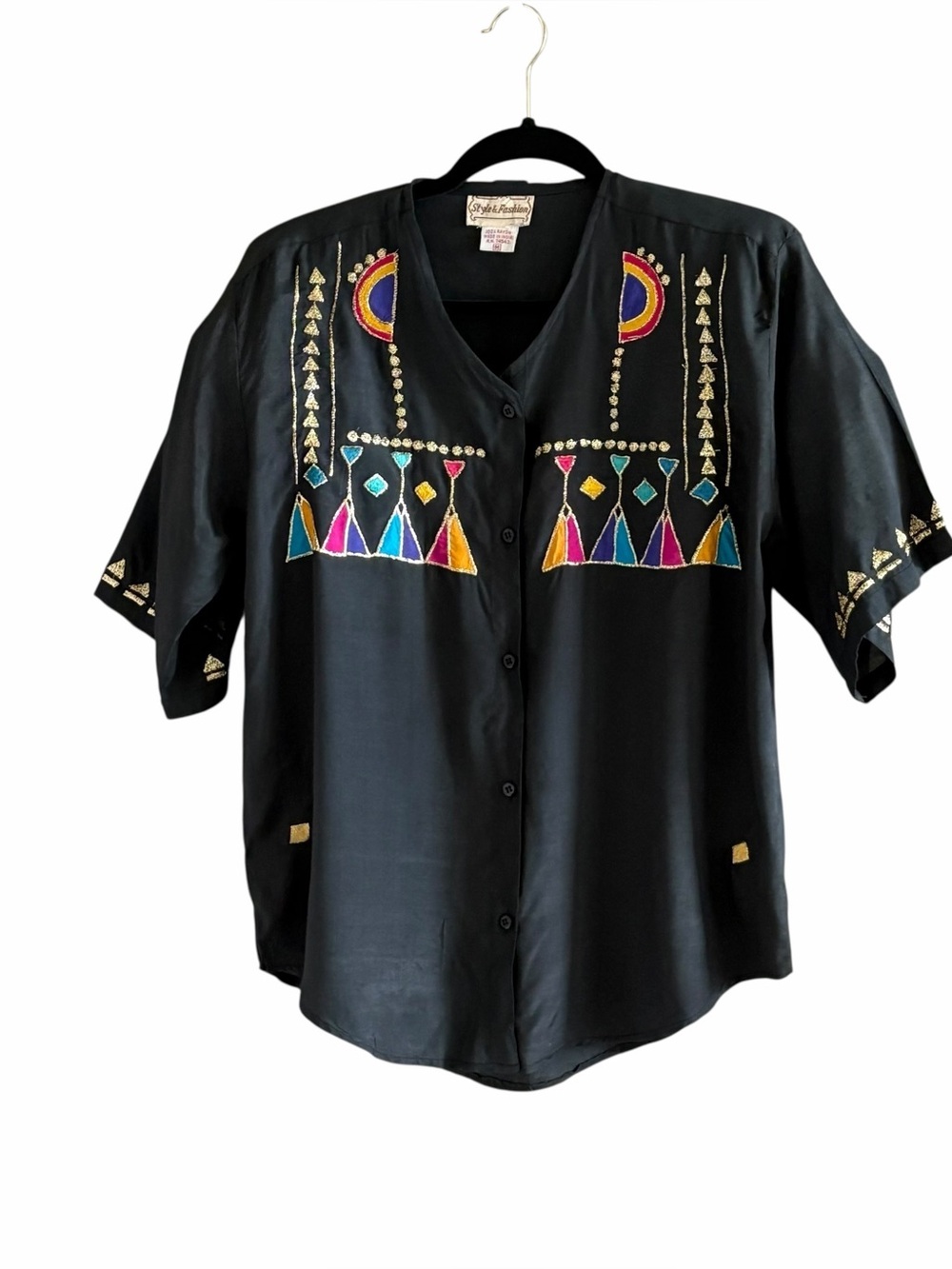Vintage 1990's Cowboy Country Dance Craze Blouse